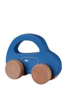 Barbo Leksaker Small Wooden Car - Blue Multi/patterned