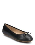 Lauren Ralph Lauren Jayna Nappa Leather Driver Flat Svart