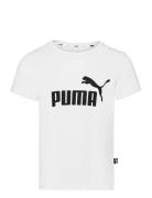 PUMA Ess Logo Tee G Vit