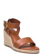 Mango Wedge Buckle Sandals Brun