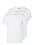 Selected Homme Slhroland Ss O-Neck Tee 3-Pack Noos Vit