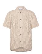 Les Deux Gideon Knit Shirt Kräm