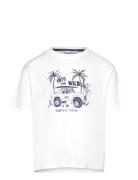 Mango Surf Printed T-Shirt Vit