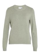 Vila Viril O-Neck L/S Knit Top - Noos Grön