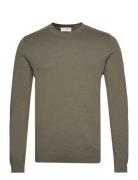 Selected Homme Slhberg Crew Neck Noos Grön