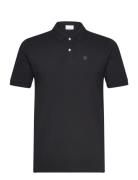 Knowledge Cotton Apparel Toke Basic Badge Polo - Gots/Vegan Svart