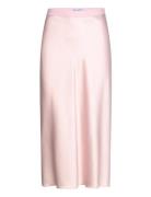 Ahlvar Gallery Hana Satin Silk Skirt Rosa