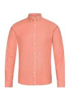 Lindbergh Yarn Dyed Oxford Superflex Shirt L/ Rosa