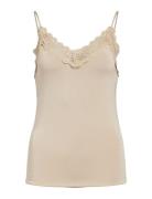 Object Objleena New Lace Singlet Noos Beige