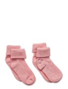 Minymo Baby Rib Sock W. Fold Rosa