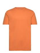 Lindbergh Mens Stretch Crew Neck Tee S/S Orange