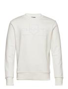 GANT Reg Tonal Shield Cneck Sweat Vit