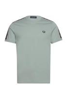 Fred Perry Taped Ringer T-Shirt Grå