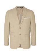 Selected Homme Slhslim-Oasis Linen Blz Noos Beige