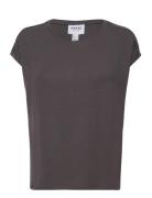Vero Moda Vmava Plain Ss Top Gajrs Grå