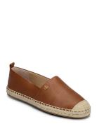 Lauren Ralph Lauren Cameryn Iv Tumbled Leather Espadrille Brun