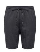 ONLY & SONS Onslinus 0007 Cot Lin Shorts Noos Marinblå