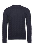 ONLY & SONS Onskicker Life Reg 3 Cable Crew Knit Marinblå