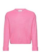 Vero Moda Girl Vmsayla Fold Ls O-Nck Pullover Girl Noos Rosa