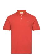 GANT Reg Contrast Pique Ss Polo Orange