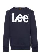 Lee Jeans Wobbly Graphic Bb Crew Marinblå