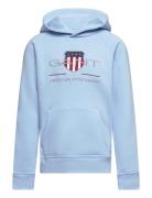 GANT Archive Shield Hoodie Blå