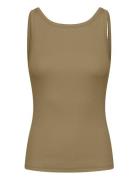 Gestuz Drewgz Sl Reversible Top Khaki Green