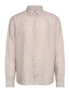 Selected Homme Slhregkylian-Linen Shirt Ls Classic Noos Beige