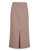 Vila Vivar Hw Long Skirt - Noos Brun