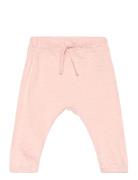 Lindex Trousers Slub Solid Rosa