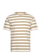 GANT Stripe Ss T-Shirt Beige