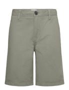 Mango Slim-Fit Chino Cotton Bermuda Shorts Grön