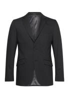 Lindbergh Black Technical Stretch Blazer - Combi Su Svart