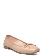 Bianco Biaemily Karré Ballerina Smooth Leather Beige