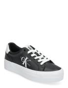 Calvin Klein Vulc Flatform Laceup Lth Svart