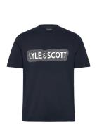 Lyle & Scott Vibrations Print T-Shirt Marinblå