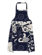 Marimekko Home Unikko Kollaasi Apron Marinblå