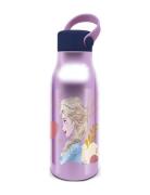 Frozen Flexi Handle Aluminum Water Bottle, 760 Ml Home Meal Time Purpl...