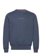 Tommy Hilfiger Tommy Logo Tipped Crewneck Marinblå