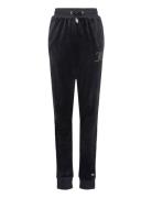 Juicy Couture Luxe Diamante Velour Slim Joggers Svart