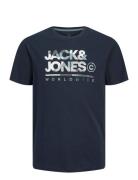 Jack & J S Jjluke Tee Ss Crew Neck Jnr Blå