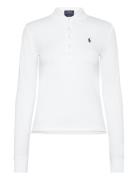 Polo Ralph Lauren Slim Fit Stretch Polo Shirt Vit