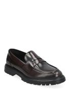 Bianco Biagil Penny Loafer Brushed Polido Brun