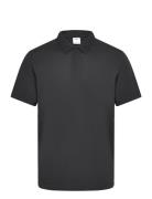 Mango Slim-Fit Cotton Piqué Textured Polo Shirt Svart