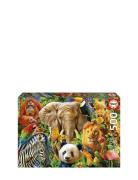 Educa Educa 500 Wild Animal Collage Multi/patterned