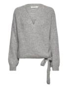 ONLY Onlmia L/S Wrap Cardigan Knt Noos Grå