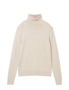 Tom Tailor Knit Basic Turtleneck Beige