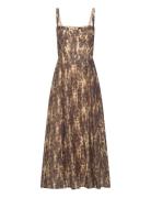 Bardot Lilah Corset Midi Dress Brun