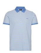 GANT Ss Pique Striped Blå