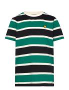 Lyle & Scott Stripe T-Shirt Grön